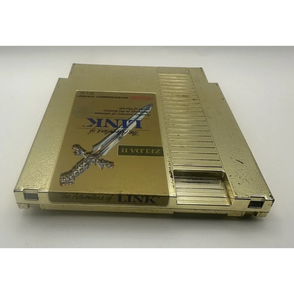 ZELDA II THE ADVENTURE OF LINK NES GOLD CARTRIDGE TESTED AUTHENTIC